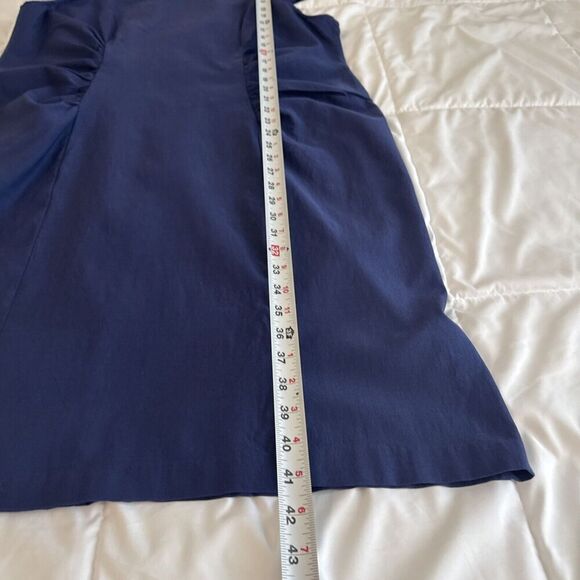 Royal Blue, Ashley Stewart Cold Shoulder Ruched Shift Dress Size 24 - Picture 7 of 13